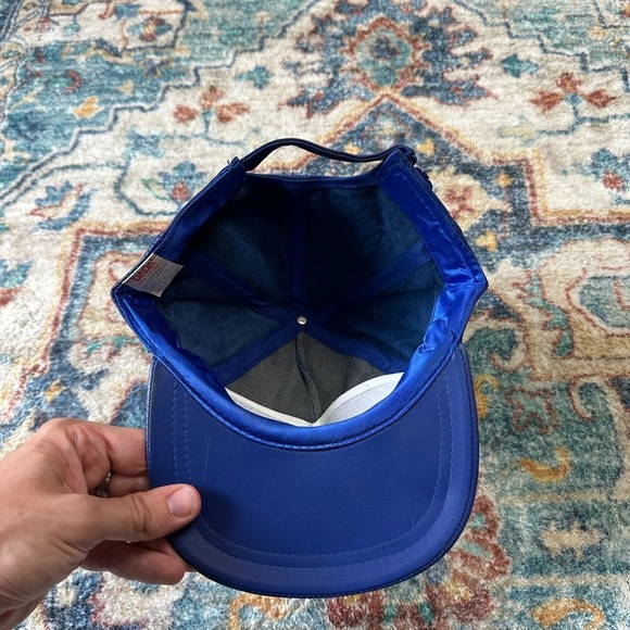 Vintage 80s Banister Pipelines Leather Trucker Hat - Picture 4 of 7